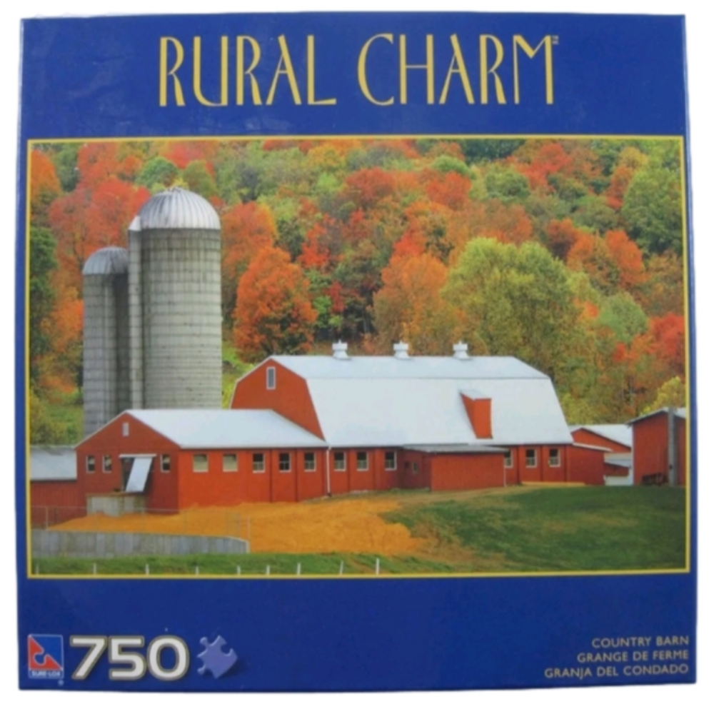 Rural Charm 750pc Jigsaw Puzzle - Country Barn - New in Sealed Box